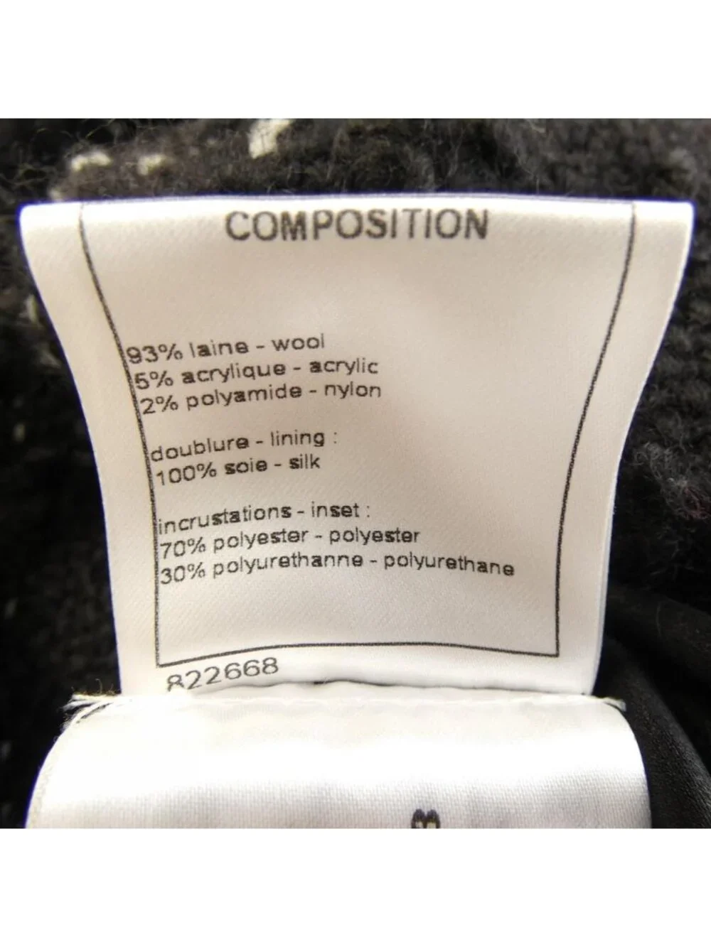 Chanel Coat Black